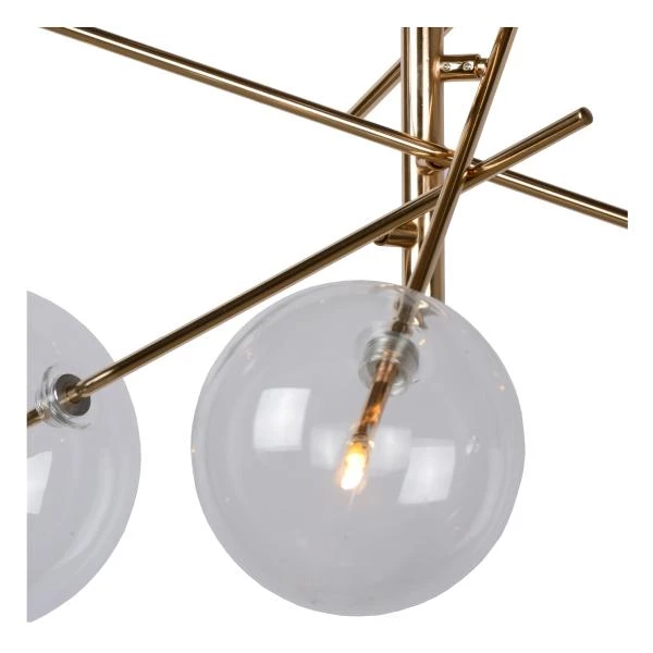 Lucide ALARA - Pendant light - Ø 72 cm - LED - G4 - 6x1,5W 2700K - Gold - detail 3